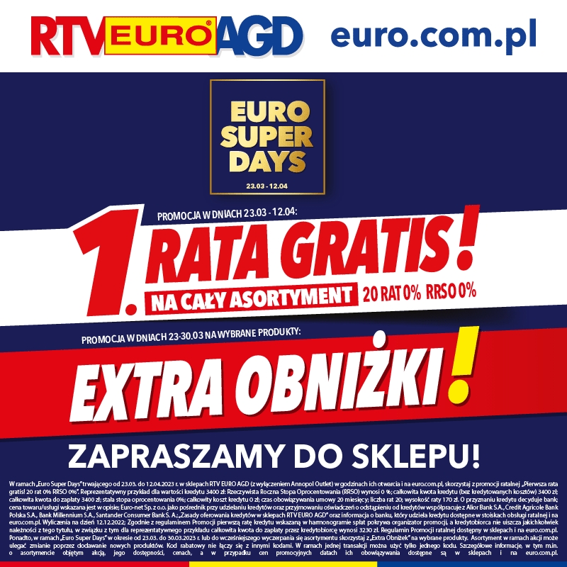 RTV Euro AGD: Trwają Euro Super Days!