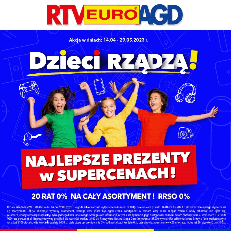RTV Euro AGD: Dzieci RZĄDZĄ! Najlepsze prezenty w SUPERCENACH!