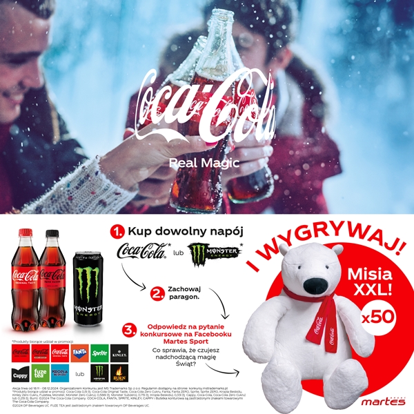 Konkurs Coca-Cola: Świąteczny konkurs Coca-Cola x Martes Sport