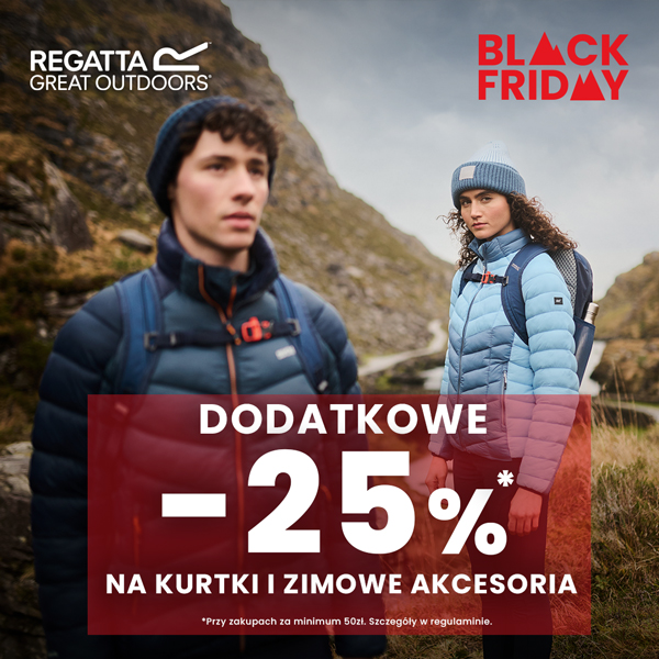 Regatta: Dodatkowe -25% na kurtki i zimowe akcesoria