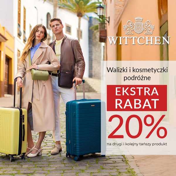 Oferta specjalna na walizki i kosmetyczki podróżne w WITTCHEN