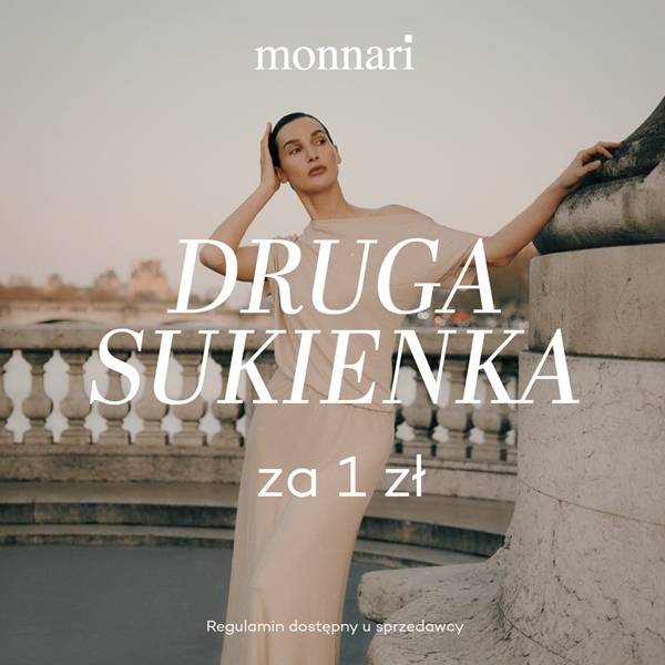 Druga sukienka za 1 zł w MONNARI