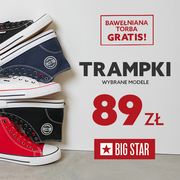 Big Star: Trampki w promocyjnej cenie + bawełniana torba gratis