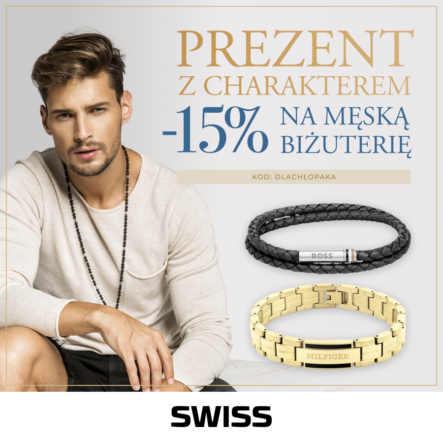 Świętuj Dzień Chłopaka i skorzystaj z -15% na męską biżuterię
