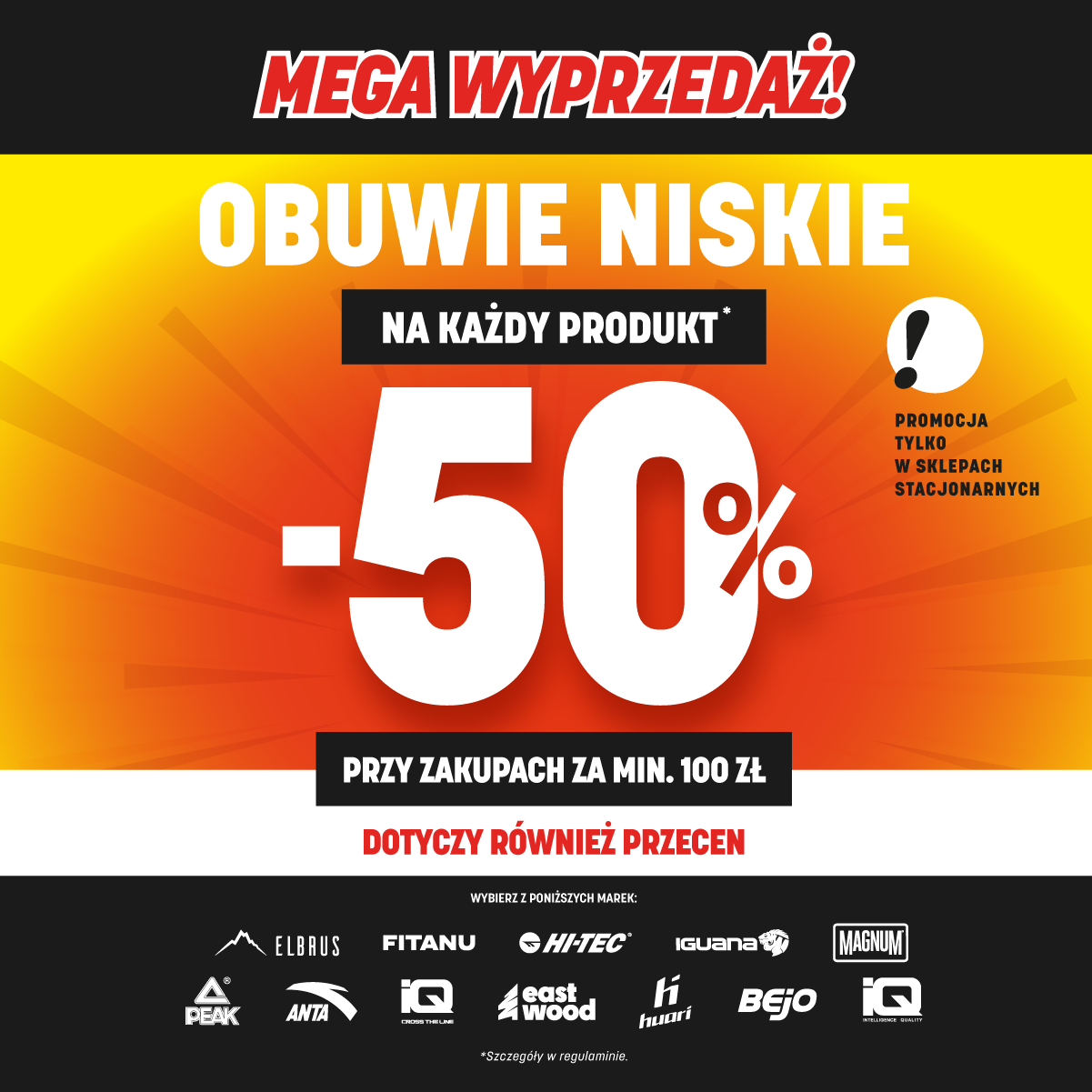 Martes Sport: MEGA WYPRZEDAŻ – 50% NA OBUWIE NISKIE