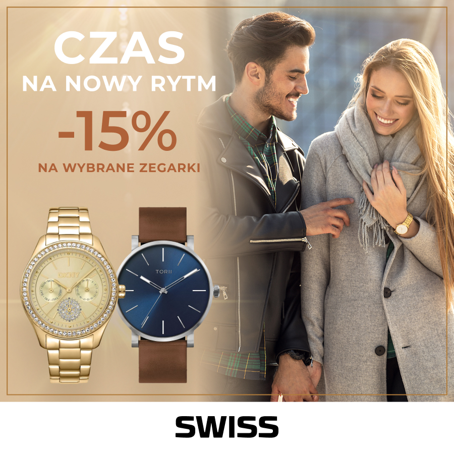 Czas na nowy rytm: -15% na wybrane modele zegarków