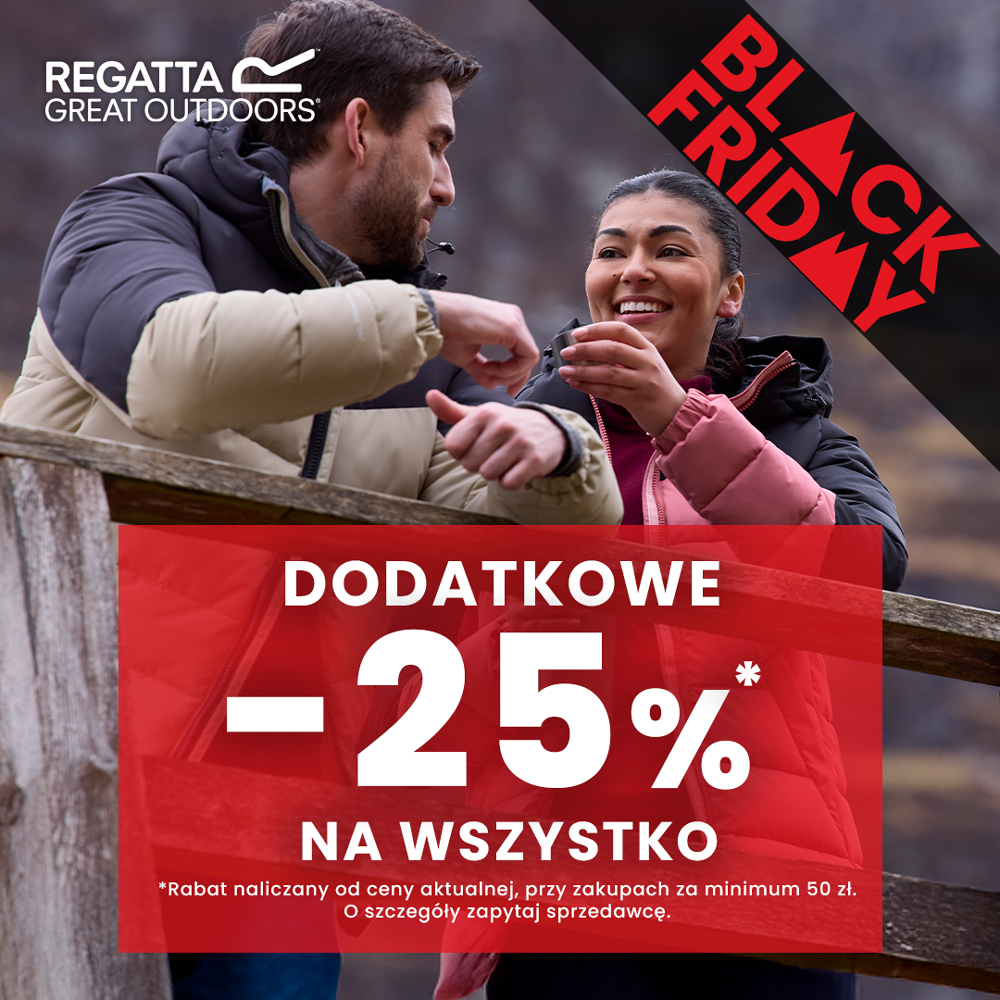 Czas na BLACK FRIDAY w sklepach Regatta! 
