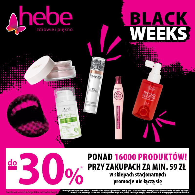 BLACK WEEKS -30% w Hebe