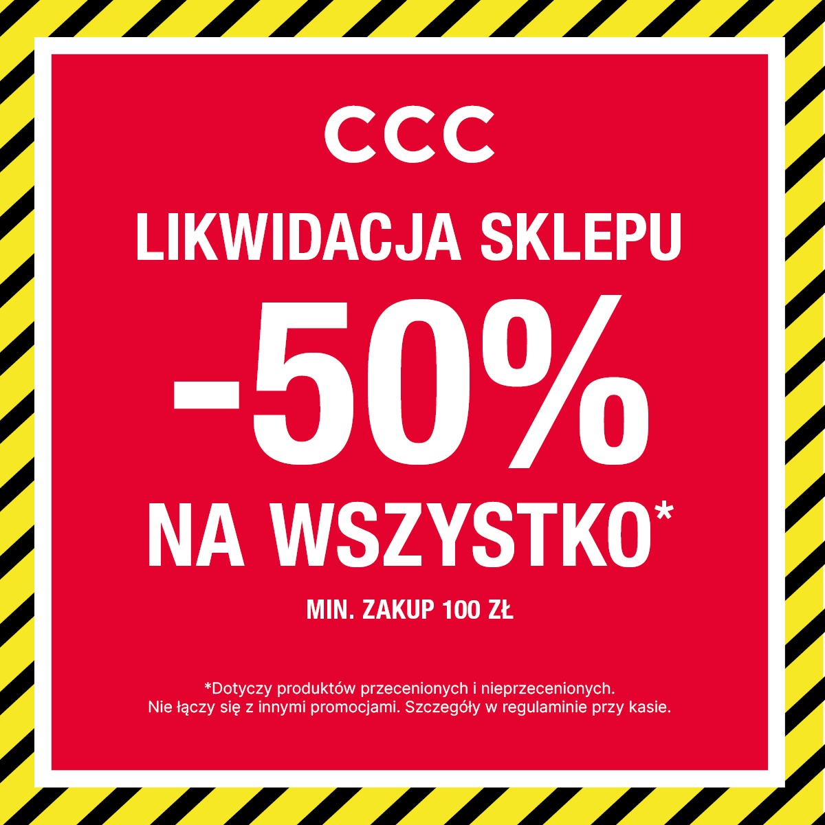 - 50% NA WSZYSTKO - LIKWIDACJA SKLEPU 