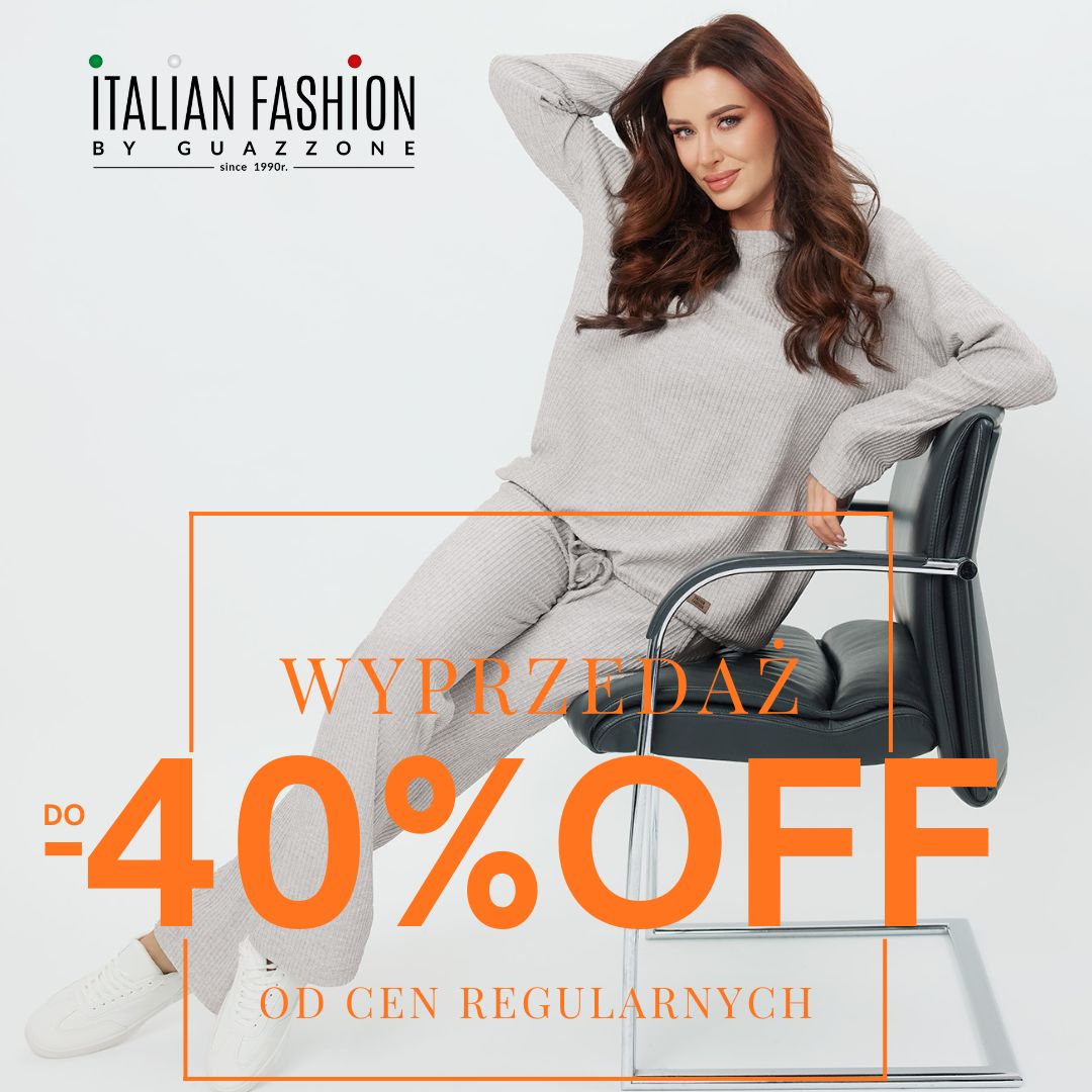 Do -40% rabatu w Italian Fashion