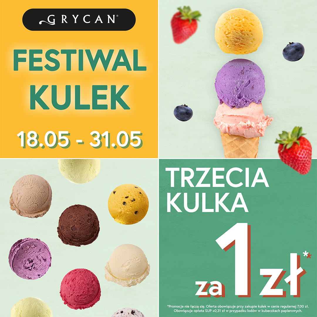 Festiwal kulek - każda 3. kulka lodów za 1 zł!