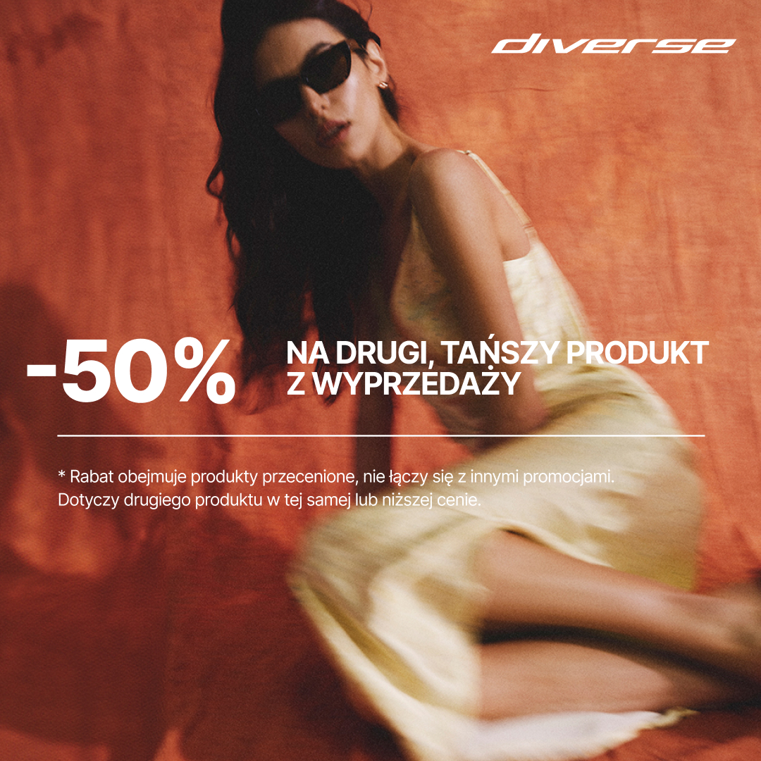 -50% na drugą sztukę z wyprzedaży
