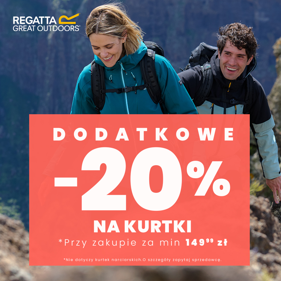 Dodatkowe -20% na kurtki przy zakupie za min. 149,99 zł